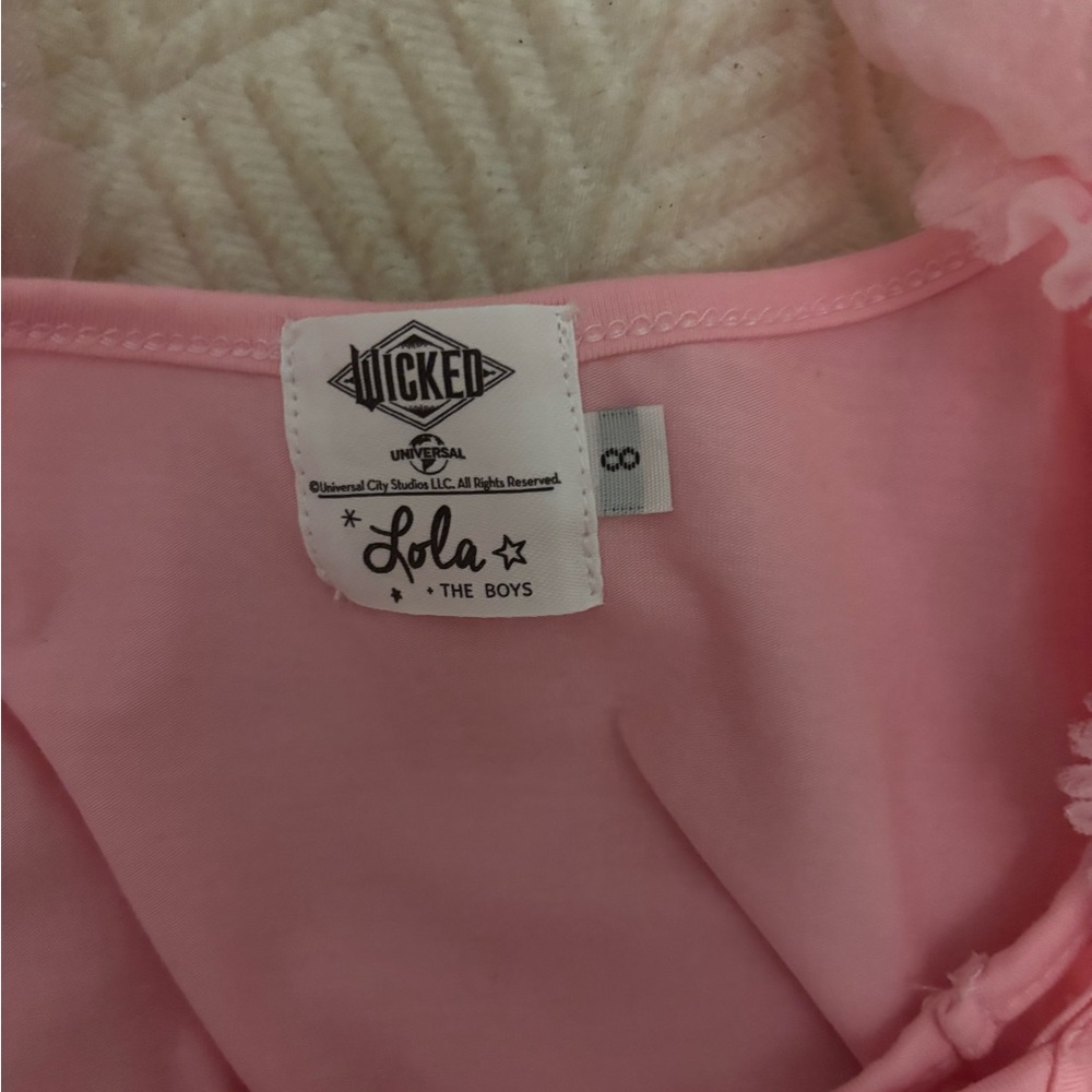 Lola + The Boys x Wicked Glinda Pink Tulle Tutu Dress | Girls 8 - Picture 9 of 15